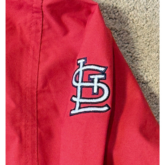 Nike St. Louis Cardinals Jacket Mens XL Pullover Nike Center Swoosh Windbreaker - Picture 3 of 16